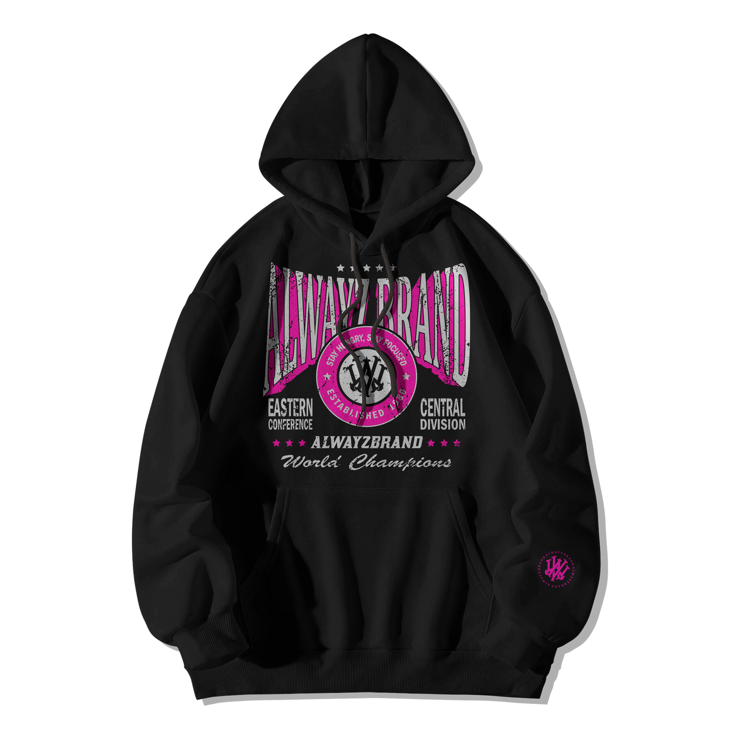 ALWAYZ BRAND Champions hoodie blk/pink/white