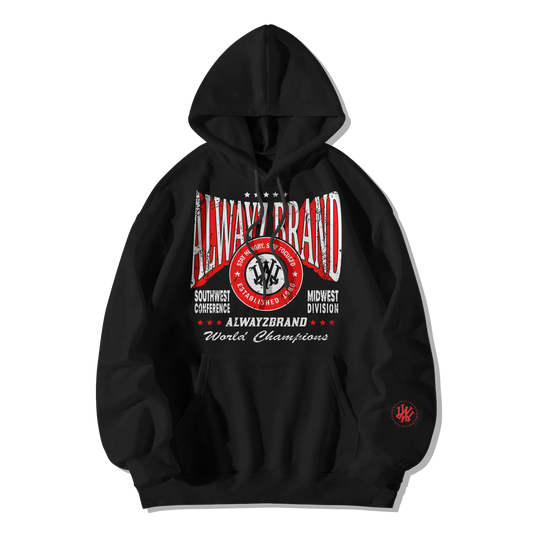 ALWAYZ BRAND CHAMPIONS / HOODIE / BLK/ Red / White